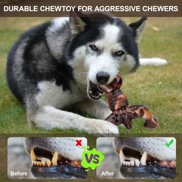 Dog Toys for Aggressive Chewers, Dog Chew Toys - Image 4