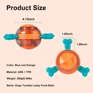 Dog Tumbler Toys, Interactive Dog Puzzle Toys for Small Medium Large Dogs