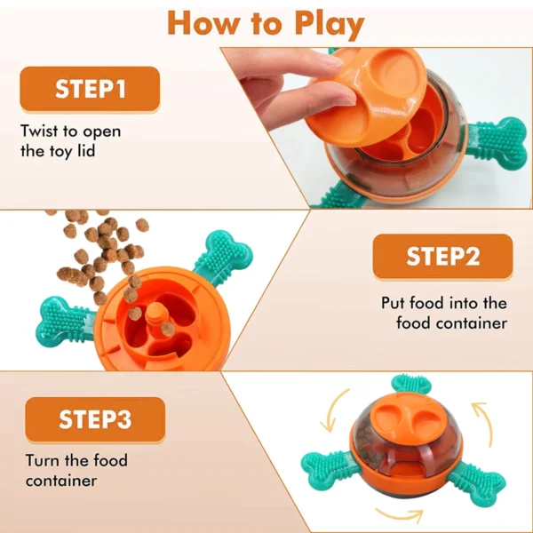 Dog Tumbler Toys, Interactive Dog Puzzle Toys for Small Medium Large Dogs - Image 4