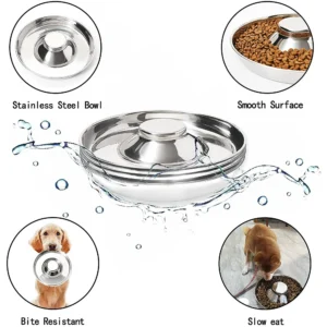 Puppy Feeder Bowl, Stainless Steel Dog Bowls for Puppy, Food Feeding