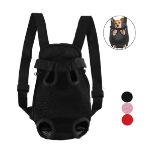 Dog Cat Carrier Backpack Adjustable Frontpack Carrier Outdoor