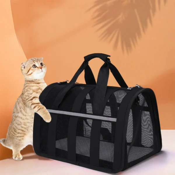 Pet Carriers, Cat Carrier, Dog Carrier, Portable Soft-Sided Pet Carriers - Image 4