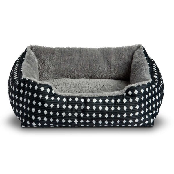 Cuddler Small Dog or Cat Bed, Black 19" x 15"