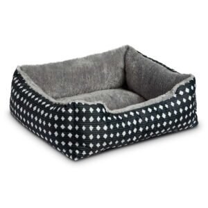 Cuddler Small Dog or Cat Bed, Black 19